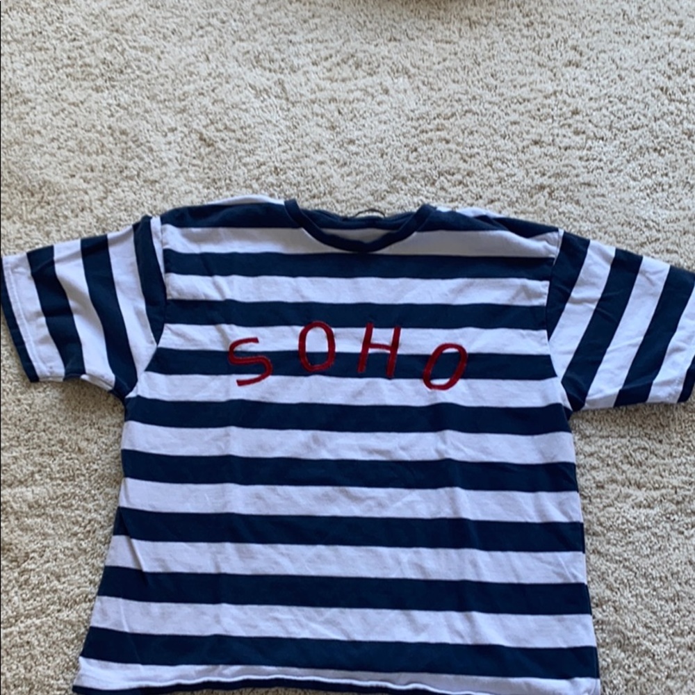brandy melville striped SOHO tee
